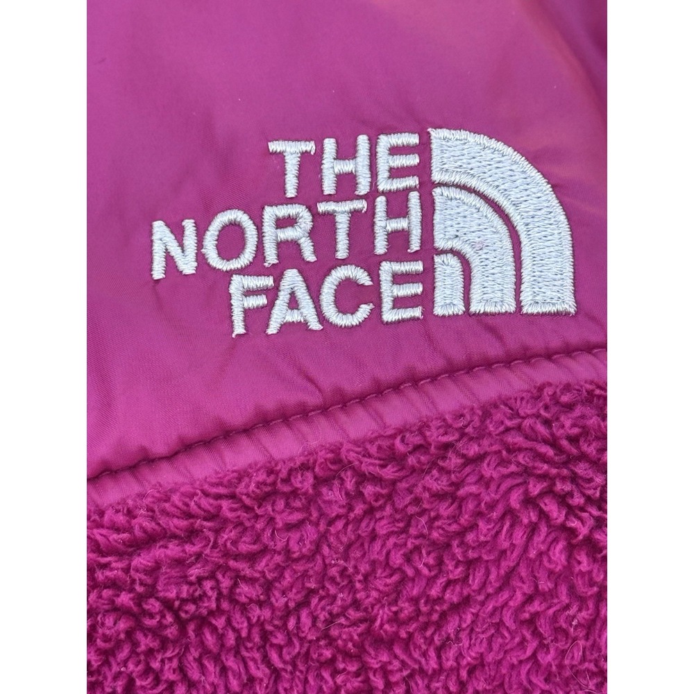 The North Face Hooded Fleece Jacket Women's M Magenta Pink Full Zip - Picture 4 of 9